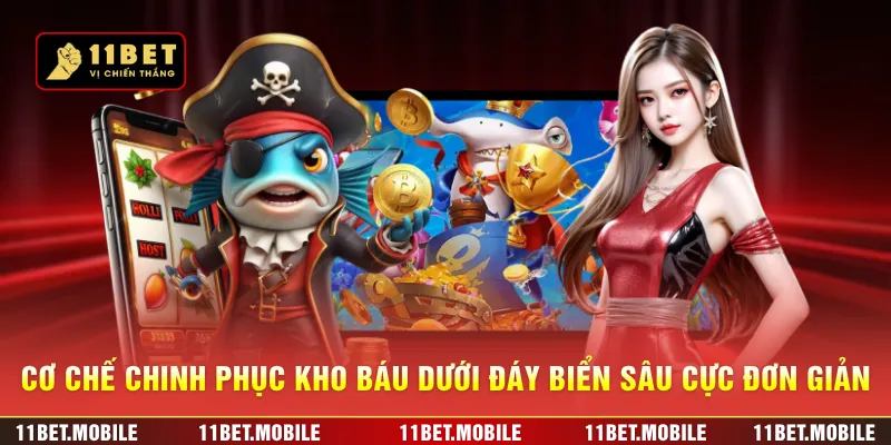 Cơ chế chinh phục kho báu dưới đáy biển sâu cực đơn giản