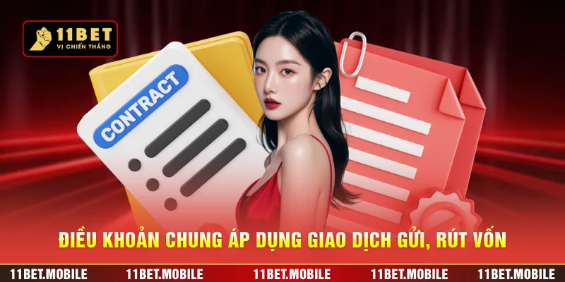 Điều khoản chung áp dụng giao dịch gửi, rút vốn