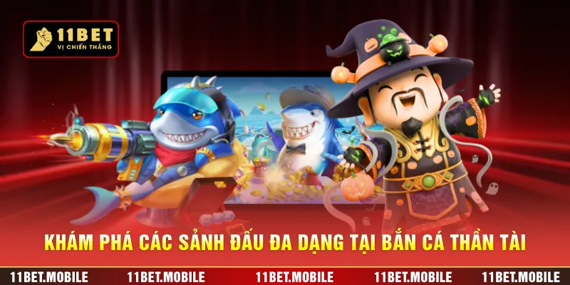 Khám phá các sảnh đấu đa dạng tại bắn cá thần tài